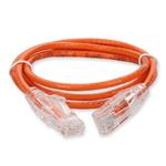Picture of 5ft Orange CAT 6 Slim PVC Ethernet Cable Snagless Clear-Claw RJ-45 M/M