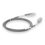 Picture of 5ft Gray CAT 6 Slim PVC Ethernet Cable Snagless Clear-Claw RJ-45 M/M