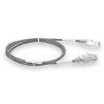Picture of 5ft Gray CAT 6 Slim PVC Ethernet Cable Snagless Clear-Claw RJ-45 M/M