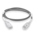Picture of 5ft Gray CAT 6 Slim PVC Ethernet Cable Snagless Clear-Claw RJ-45 M/M