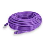Picture of 60ft Violet CAT 6 Shielded PVC Ethernet Cable Snagless Easy Clear Boot RJ-45 M/M