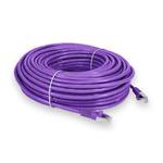 Picture of 60ft Violet CAT 6 Shielded PVC Ethernet Cable Snagless Easy Clear Boot RJ-45 M/M