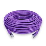 Picture of 60ft Violet CAT 6 Shielded PVC Ethernet Cable Snagless Easy Clear Boot RJ-45 M/M