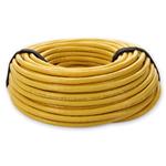 Picture of 65ft Yellow CAT 6A PVC Ethernet Cable Snagless Bubble Boot RJ-45 M/M
