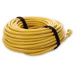 Picture of 65ft Yellow CAT 6A PVC Ethernet Cable Snagless Bubble Boot RJ-45 M/M