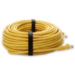 Picture of 65ft Yellow CAT 6A PVC Ethernet Cable Snagless Bubble Boot RJ-45 M/M