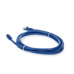 Picture of 6ft Blue CAT 6 PVC Ethernet Cable Snagless Easy Clear Boot TAA RJ-45 M/M