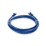 Picture of 6ft Blue CAT 6 PVC Ethernet Cable Snagless Easy Clear Boot TAA RJ-45 M/M