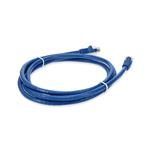 Picture of 6ft Blue CAT 6 PVC Ethernet Cable Snagless Easy Clear Boot TAA RJ-45 M/M