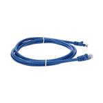 Picture of 6ft Blue CAT 6 PVC Ethernet Cable Snagless Easy Clear Boot TAA RJ-45 M/M