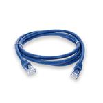 Picture of 6ft Blue CAT 6 PVC Ethernet Cable Snagless Easy Clear Boot TAA RJ-45 M/M