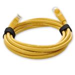 Picture of 6ft Yellow CAT 6 PVC Ethernet Cable Snagless Bubble Boot RJ-45 M/M