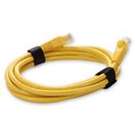Picture of 6ft Yellow CAT 6 PVC Ethernet Cable Snagless Bubble Boot RJ-45 M/M