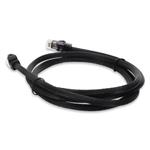 Picture of 6ft Black CAT 6A PVC Ethernet Cable Snagless Bubble Boot RJ-45 M/M