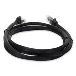 Picture of 6ft Black CAT 6A PVC Ethernet Cable Snagless Bubble Boot RJ-45 M/M