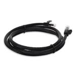 Picture of 6ft Black CAT 6A PVC Ethernet Cable Snagless Bubble Boot RJ-45 M/M