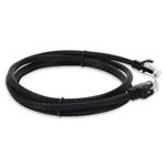 Picture of 6ft Black CAT 6A PVC Ethernet Cable Snagless Bubble Boot RJ-45 M/M