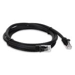 Picture of 6ft Black CAT 6A PVC Ethernet Cable Snagless Bubble Boot RJ-45 M/M
