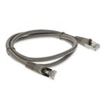 Picture of 6ft Gray CAT 6 Shielded PVC Ethernet Cable Snagless Easy Clear Boot RJ-45 M/M