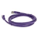 Picture of 6ft Purple CAT 6 Shielded PVC Ethernet Cable Snagless Easy Clear Boot RJ-45 M/M
