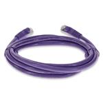 Picture of 6ft Purple CAT 6 Shielded PVC Ethernet Cable Snagless Easy Clear Boot RJ-45 M/M