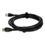 Picture of 6ft Black CAT 6 Shielded PVC Ethernet Cable Snagless Easy Clear Boot RJ-45 M/M