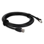 Picture of 6ft Black CAT 6 Shielded PVC Ethernet Cable Snagless Easy Clear Boot RJ-45 M/M