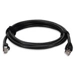 Picture of 6ft Black CAT 6 Shielded PVC Ethernet Cable Snagless Easy Clear Boot RJ-45 M/M