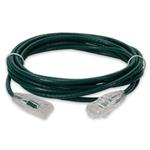 Picture of 6ft Green CAT 6A Slim PVC Ethernet Cable Snagless Clear-Claw RJ-45 M/M