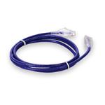 Picture of 6ft Purple CAT 6A Slim PVC Ethernet Cable Snagless Clear-Claw RJ-45 M/M