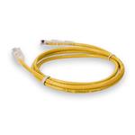 Picture of 6ft Yellow CAT 6A Slim PVC Ethernet Cable Snagless Clear-Claw RJ-45 M/M
