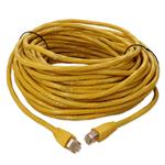 Picture of 75ft Yellow CAT 6 PVC Ethernet Cable Snagless Bubble Boot RJ-45 M/M