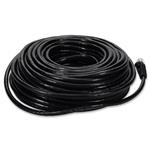 Picture of 75ft Black CAT 6A PVC Ethernet Cable Snagless Bubble Boot RJ-45 M/M