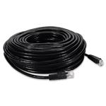 Picture of 75ft Black CAT 6A PVC Ethernet Cable Snagless Bubble Boot RJ-45 M/M