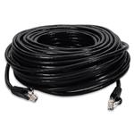 Picture of 75ft Black CAT 6A PVC Ethernet Cable Snagless Bubble Boot RJ-45 M/M