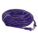 Picture of 75ft Purple CAT 6A PVC Ethernet Cable Snagless Bubble Boot RJ-45 M/M