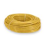 Picture of 75ft Yellow CAT 6 Shielded PVC Ethernet Cable Snagless Easy Clear Boot RJ-45 M/M
