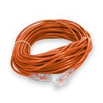 Picture of 75ft Orange CAT 6 Slim PVC Ethernet Cable Snagless Clear-Claw RJ-45 M/M
