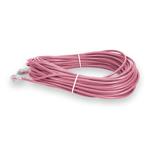 Picture of 75ft Pink CAT 6 Slim PVC Ethernet Cable Snagless Clear-Claw RJ-45 M/M
