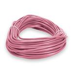 Picture of 75ft Pink CAT 6 Slim PVC Ethernet Cable Snagless Clear-Claw RJ-45 M/M