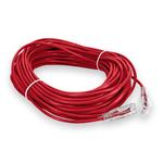 Picture of 75ft Red CAT 6 Slim PVC Ethernet Cable Snagless Clear-Claw RJ-45 M/M