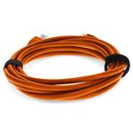 Picture of 7ft Orange CAT 5E PVC Ethernet Cable Snagless Easy Clear Boot TAA RJ-45 M/M