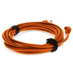 Picture of 7ft Orange CAT 5E PVC Ethernet Cable Snagless Easy Clear Boot TAA RJ-45 M/M