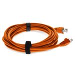 Picture of 7ft Orange CAT 5E PVC Ethernet Cable Snagless Easy Clear Boot TAA RJ-45 M/M