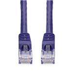 Picture of 7ft Purple CAT 6 PVC Ethernet Cable Snagless Bubble Boot RJ-45 M/M
