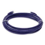 Picture of 7ft Purple CAT 6 PVC Ethernet Cable Snagless Bubble Boot RJ-45 M/M