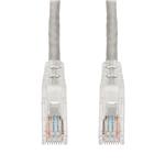 Picture of 7ft Gray CAT 6A PVC Ethernet Cable Snagless Easy Clear Boot TAA RJ-45 M/M
