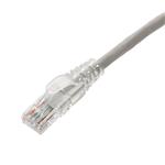 Picture of 7ft Gray CAT 6A PVC Ethernet Cable Snagless Easy Clear Boot TAA RJ-45 M/M