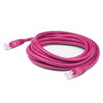 Picture of 7ft Pink CAT 6A PVC Ethernet Cable Snagless Bubble Boot RJ-45 M/M