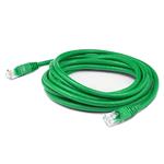 Picture of 7ft Green CAT 6A Shielded PVC Ethernet Cable Snagless Easy Clear Boot RJ-45 M/M